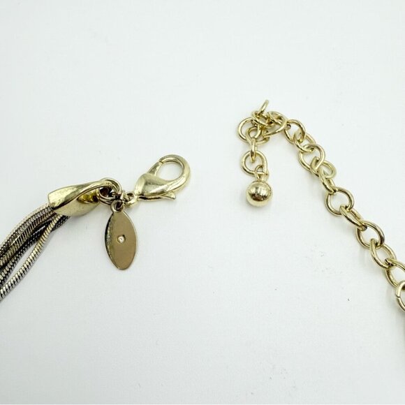 Chico’s Silver Tone Chain Multi Layered Necklace - Picture 7 of 8